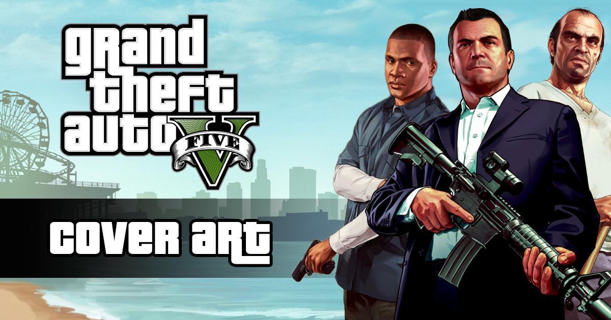 Arte de Grand Theft Auto V con Franklin, Michael y Trevor